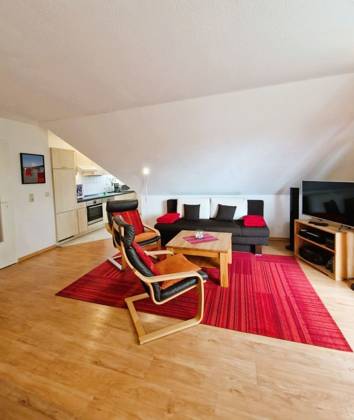 TV, DVD player, stereo