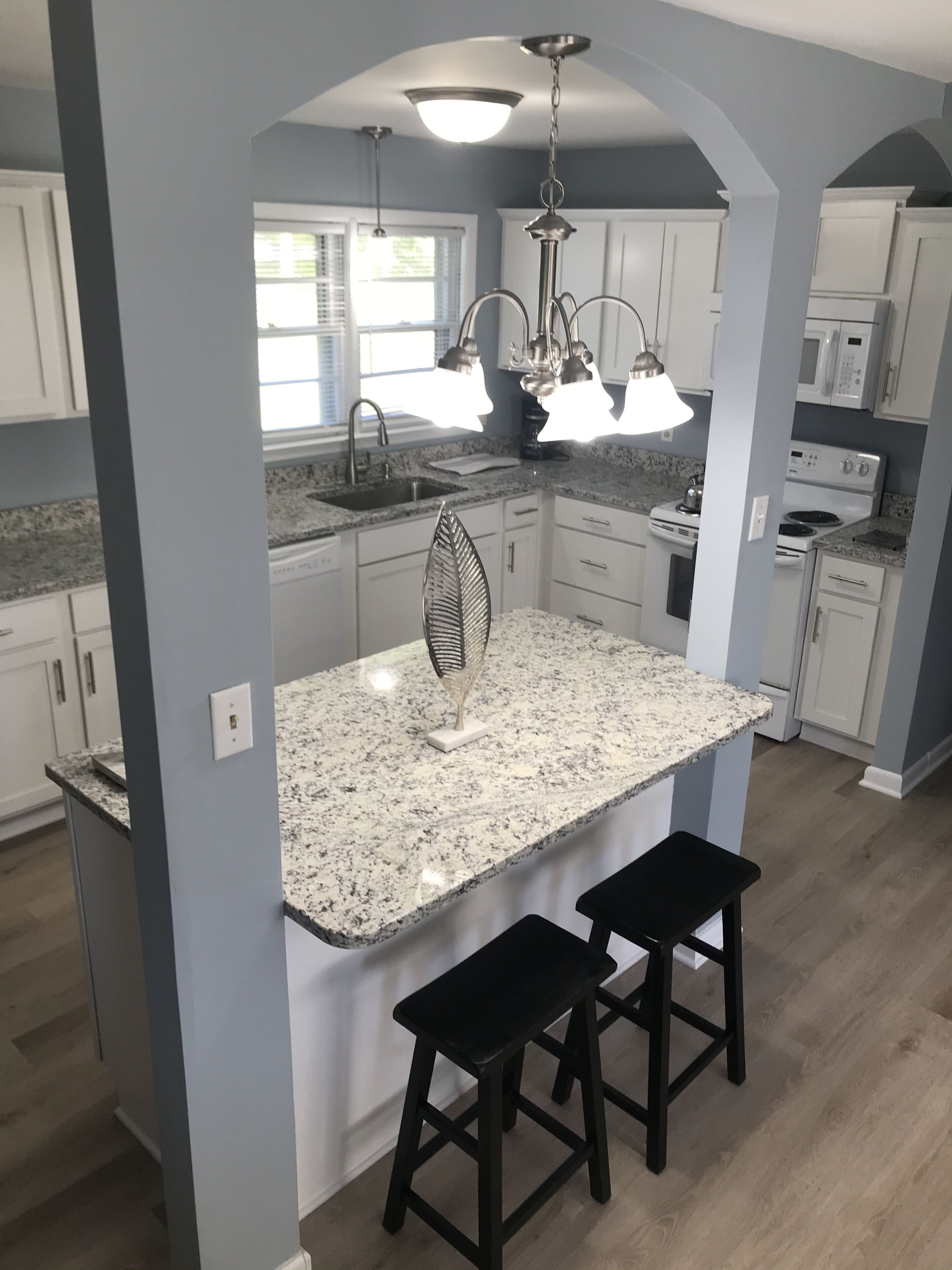 Kylskåp, mikrovågsugn, ugn och spishäll