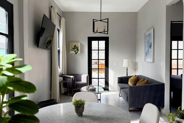 Modern Design 2BR Residence & Private Kitchen | Living area | 42-inch flat-screen TV with digital channels, TV, Netflix