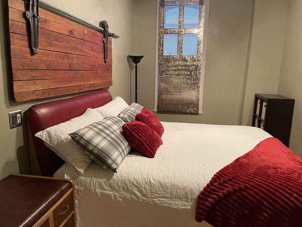 1 غرفة نوم وواي فاي وملاءات أسرّة