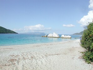 Sun-loungers, beach towels