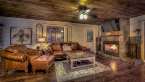 House, 2 Bedrooms | Living room - Rivers Edge by Escape to Blue Ridge (Mineral Bluff)