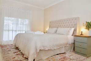 4 bedrooms, iron/ironing board, travel cot, WiFi