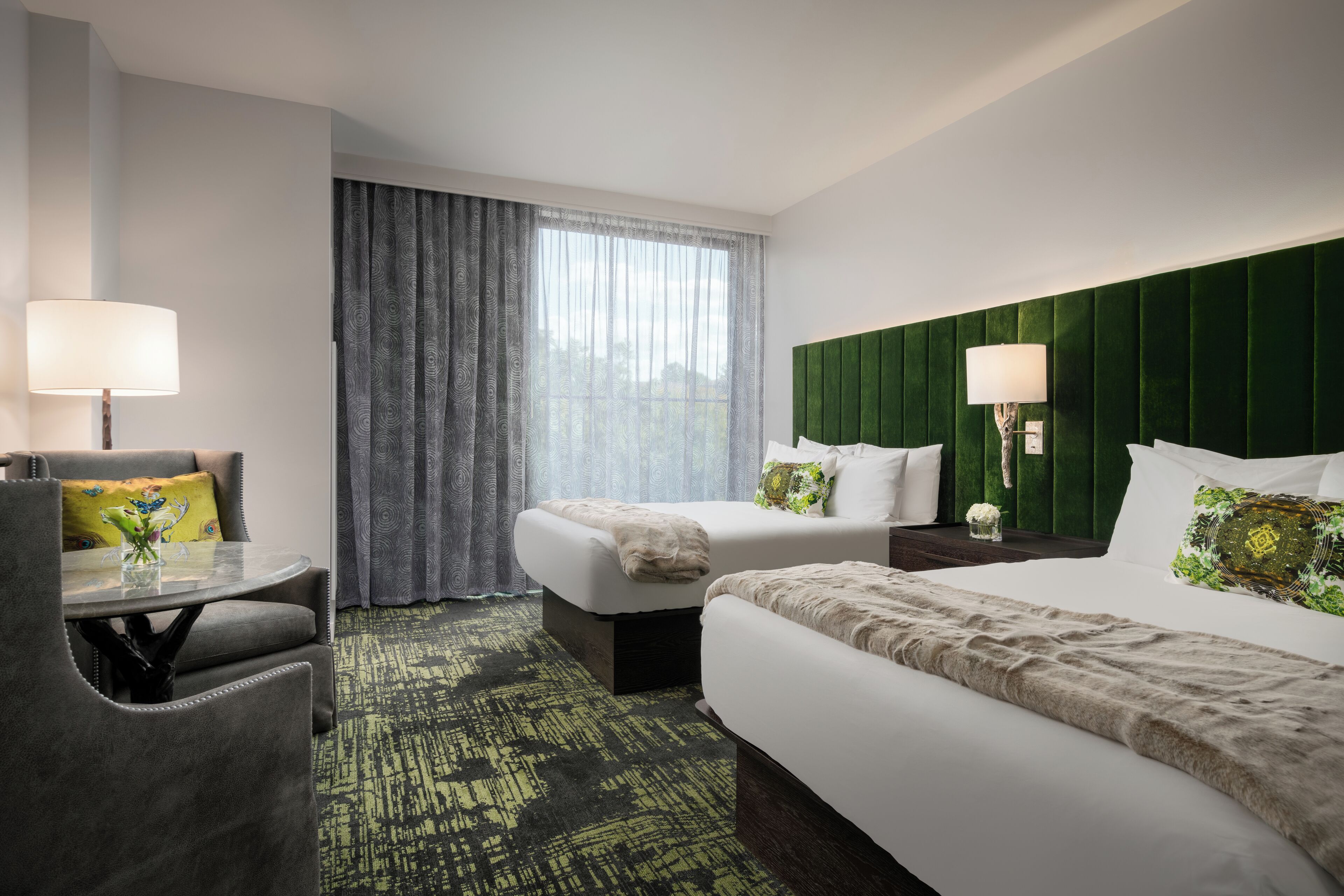 Standard Room, 2 Queen Beds | Premium bedding, down comforters, in-room safe, desk