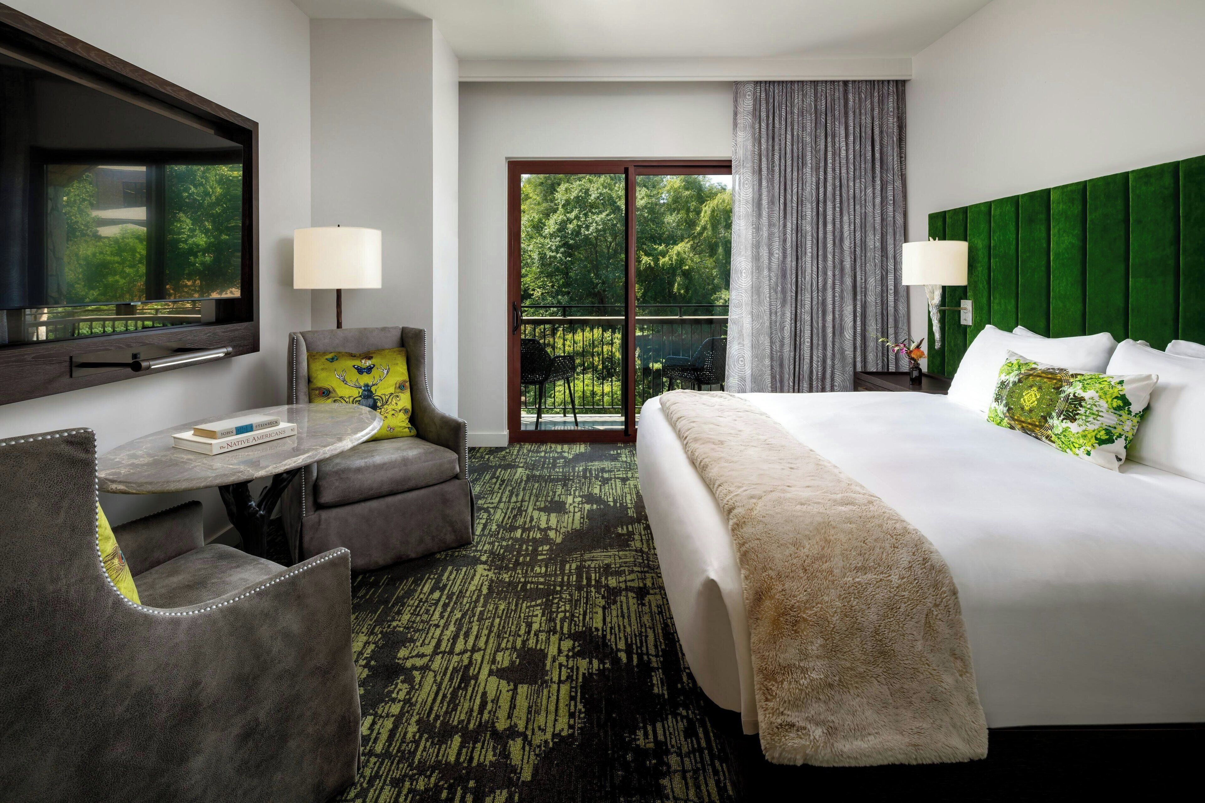 룸,   킹사이즈침대 1개, 발코니 (View) | 고급 침구, 오리/거위털 이불, 객실 내 금고, 책상