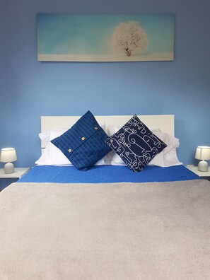 Hypo-allergenic bedding, individually decorated, individually furnished