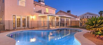 Pool, Game Room & Strip View! 4BR Desert Dazzler