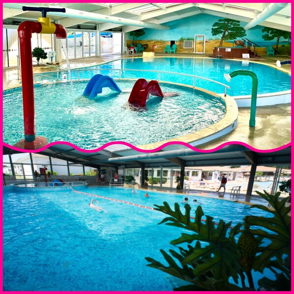 Indoor pool, outdoor pool