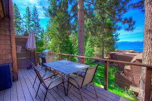 Outdoor dining - Chipmunk's Paradise – Stunning Lake View Condo | NSC0714 (Kings Beach)