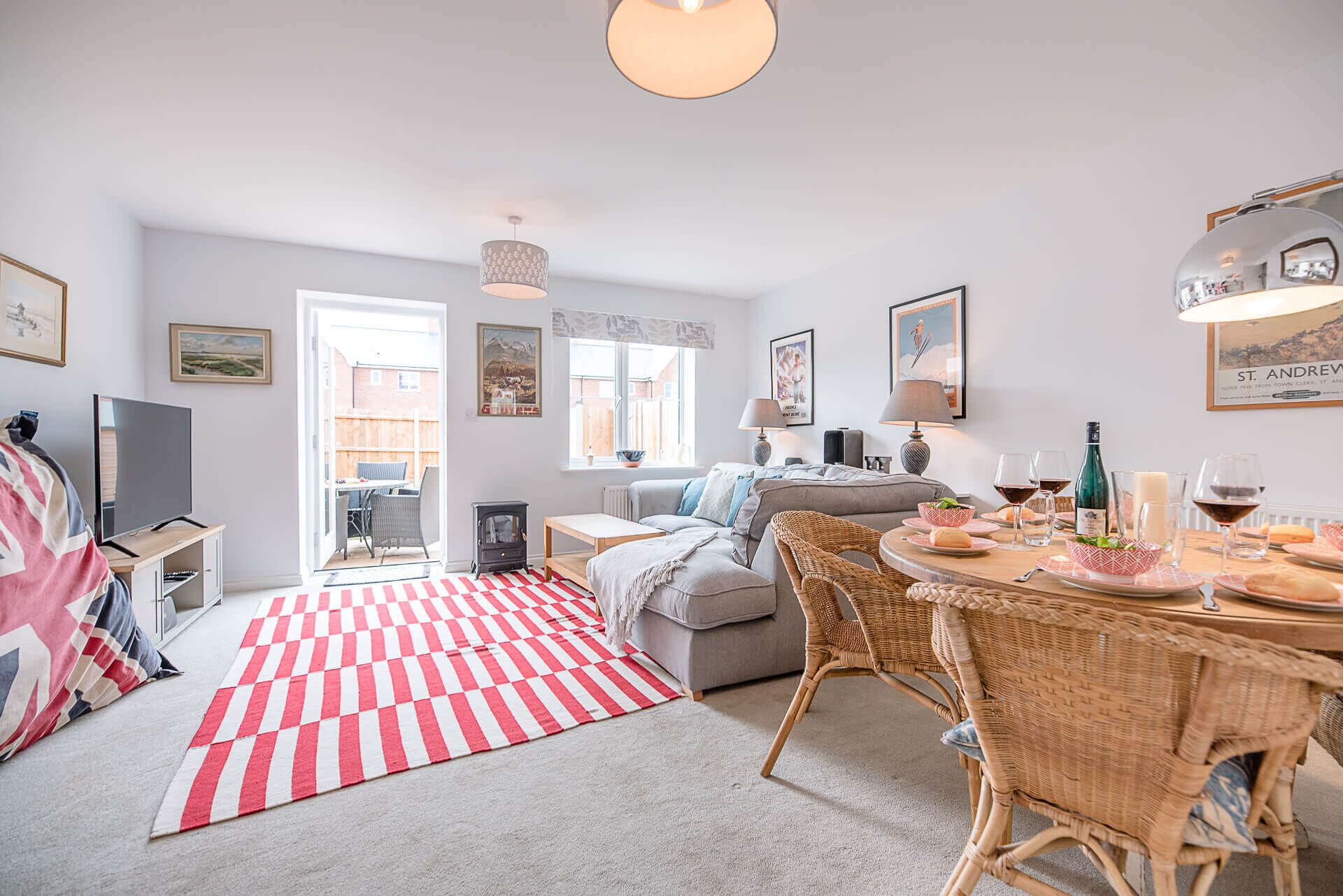 تلفزيون، مدفأة