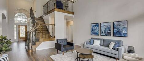 TV, fireplace, stereo, offices