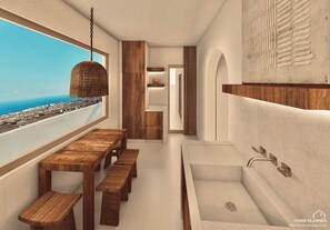 Petit Suite with Sea View & Hot Tub | 1 quarto, roupas de cama premium, individualmente decorados