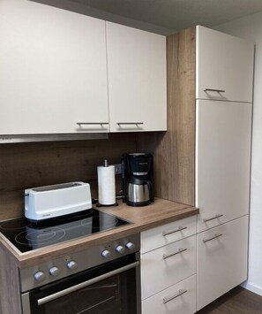 Fridge, microwave, stovetop, dishwasher - Vacation apartment Schickolores (Eibenstock)