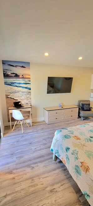 1 soveværelse, strygejern/strygebræt, sengetøj