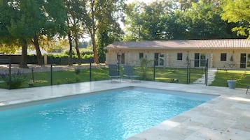 Piscina externa, piscina aquecida