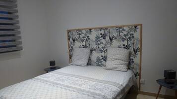 1 bedroom, travel crib, free WiFi, bed sheets