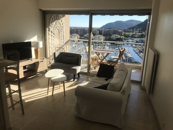 Téléviseur connecté, lecteur de DVD, livres, chaîne audio