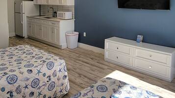 1 slaapkamer, een strijkplank/strijkijzer, beddengoed