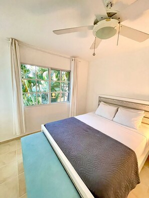 1 bedroom, iron/ironing board, travel crib, free WiFi