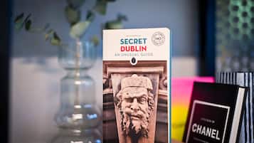 A book titled 'Secret Dublin: An Unusual Guide' by Pól Ó Conghaile, published by Jonglez Publishing.