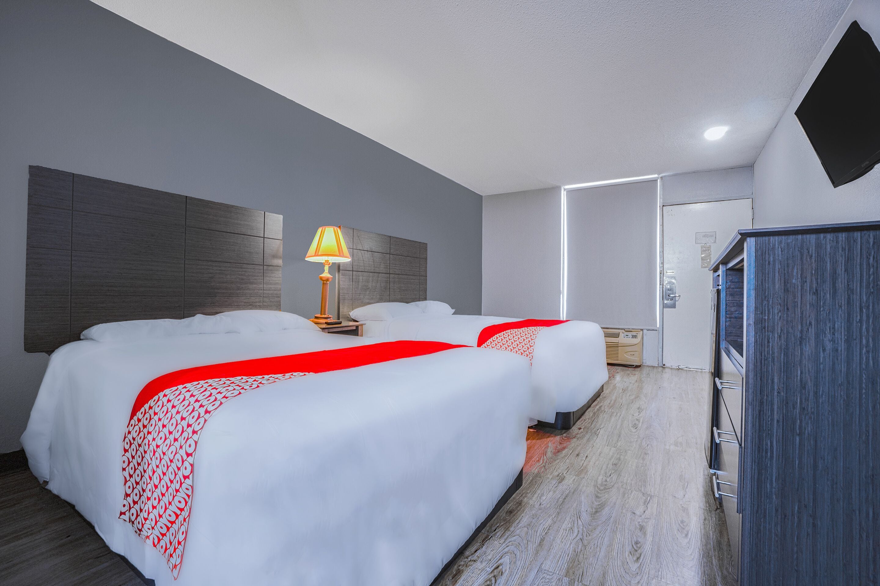 Room, 2 Queen Beds | Desk, blackout curtains, iron/ironing board, free WiFi