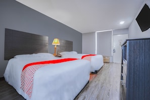 Room, 2 Queen Beds | Desk, blackout drapes, iron/ironing board, free WiFi - Hotel Comfort Stay by OYO Texarkana East, AR I-30 (Texarkana)