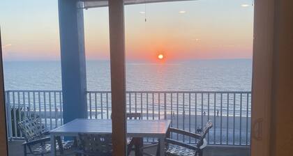 Sunset from your Balcony! Beachfront, 2/2, Heated Pool, UNIT 405, IRB
