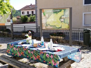 Opções para refeição ao ar livre