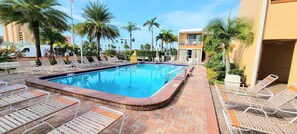 Una piscina riscaldata