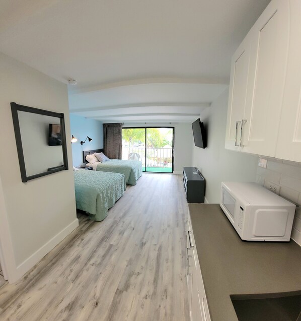 1 bedroom, iron/ironing board, bed sheets