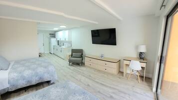 1 bedroom, iron/ironing board, bed sheets