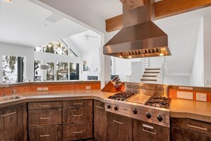 Fridge, microwave, oven, stovetop - Ski in/ski out to Alta in this bright, breathtaking new home that sleeps 12 with fireplace! (Alta)