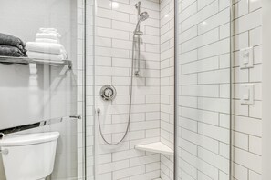 Hair dryer, towels