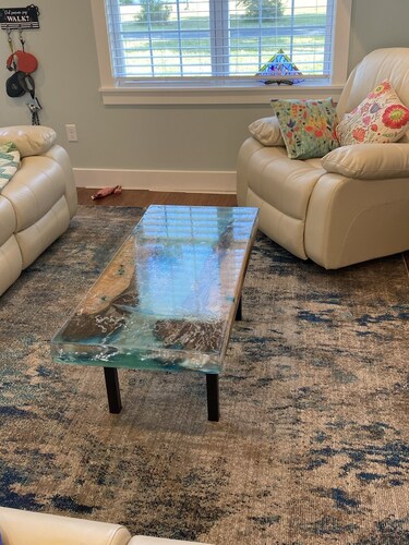 Single family home with screened porch. 