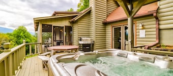 Two-Story, Dog-Friendly Home w/ Private Hot Tub, Fast WiFi, & Mountain Views