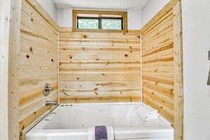 Hair dryer, towels - Two-Story, Dog-Friendly Home w/ Private Hot Tub, Fast WiFi, & Mountain Views (Blairsville)