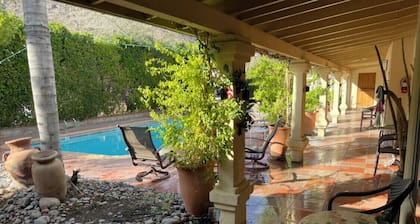 Room 5️⃣ studio in a boutique hotel with kitchen by the pool in downtown PS