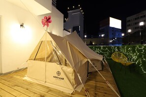 Executive-Penthouse (Hinoki Bath,Terrace,Glamping,Styler) | Terrasse/Patio