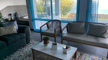 Televisión, chimenea