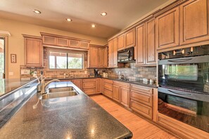 Fridge, microwave, stovetop, dishwasher - Game Room & Community Amenities: Overgaard Home! (Overgaard)
