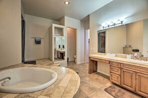 Free toiletries, hair dryer, towels - Game Room & Community Amenities: Overgaard Home! (Overgaard)