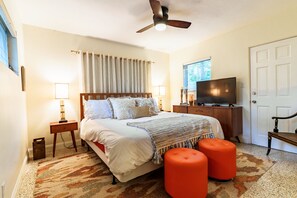 2 bedrooms, iron/ironing board, travel crib, free WiFi