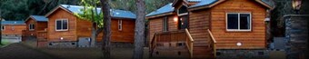Cabins in secluded beautiful canyon near Lake Nacimiento, lodging on 85 acres