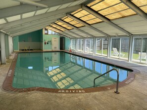 Indoor pool, a heated pool - Ocean Pines - 2BR/2BA Condo in Duck, NC (Duck)