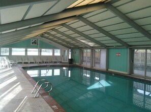 Indoor pool, a heated pool