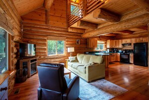 House, 2 Bedrooms | Living room | Smart TV - The Log Cabin 2 Bedroom Home by RedAwning (Stevenson)