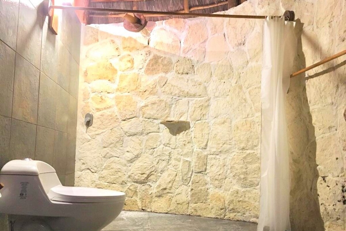 Bathroom | Shower, designer toiletries, towels, soap