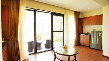 Premium bedding, memory foam beds, minibar, in-room safe