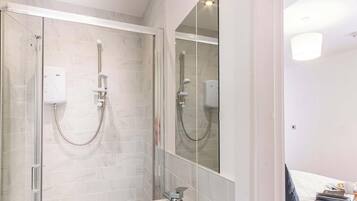 Shower, hair dryer