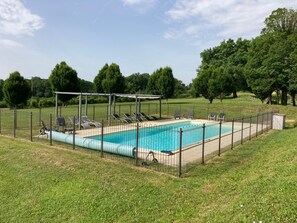A heated pool